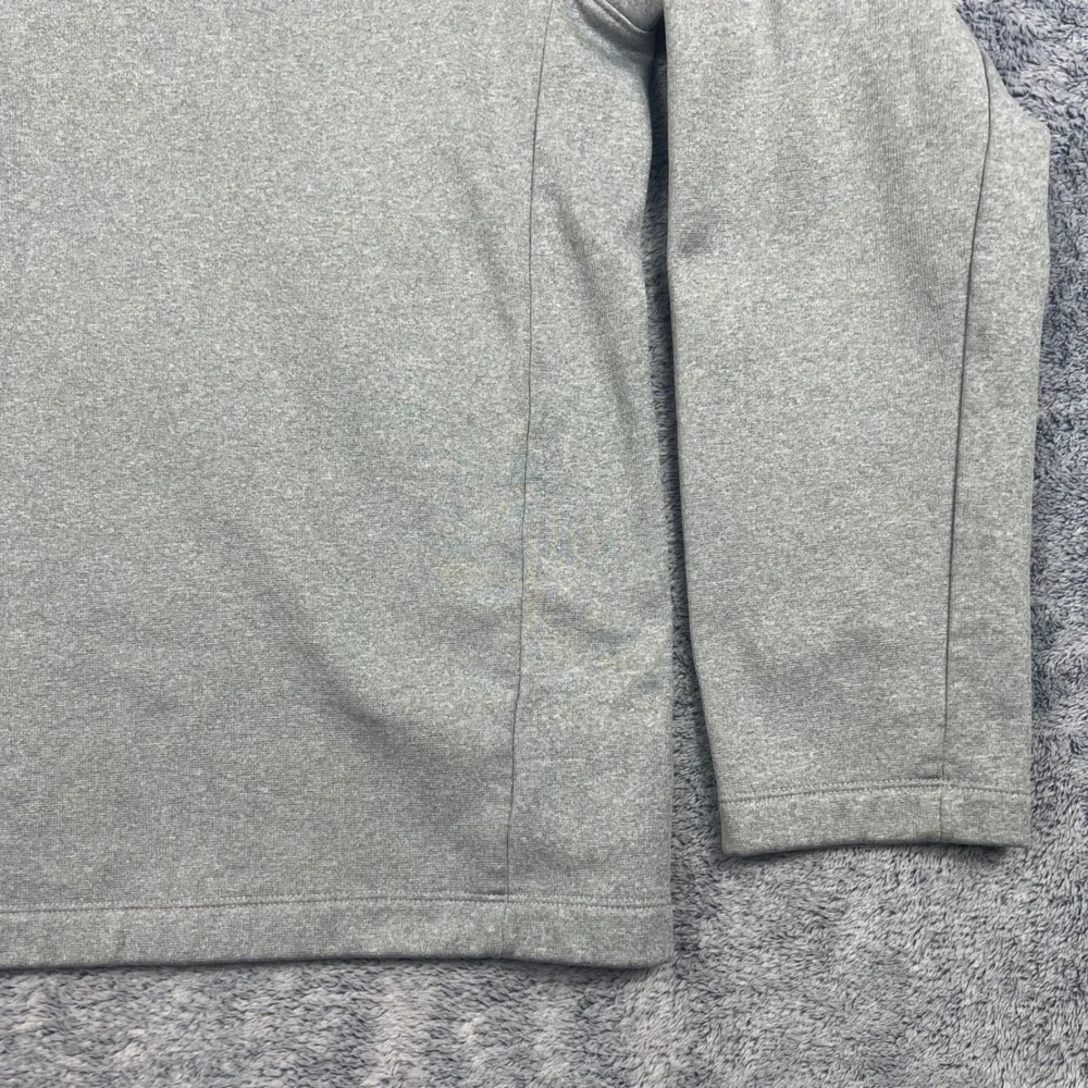 The North Face Mens XL Grey 1/4 Zip Pullover Chest Pocket Raglan Sleeve